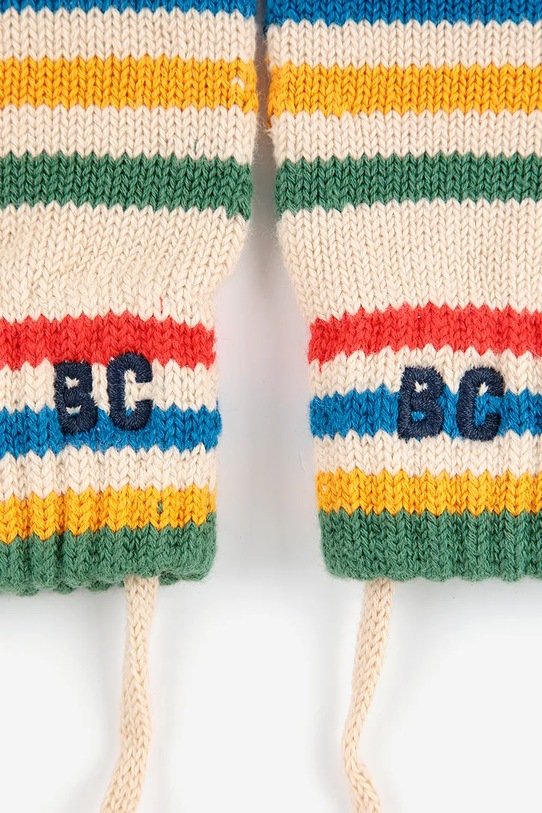 Băieți Bobo Choses mănuși de bumbac pentru copii Tic Tac Toe 225AH016 bej