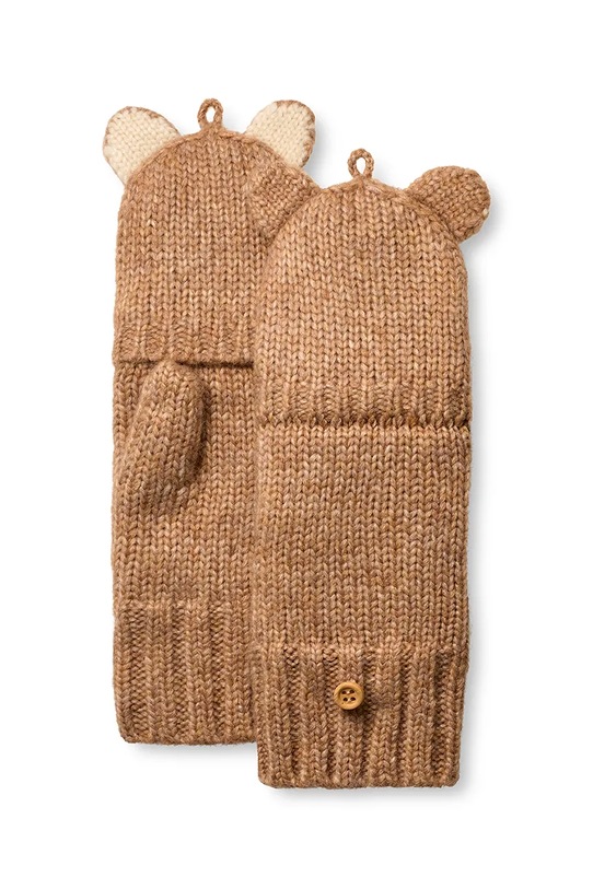 UGG rękawiczki CHUNKY CAT MITTEN brązowy 103095