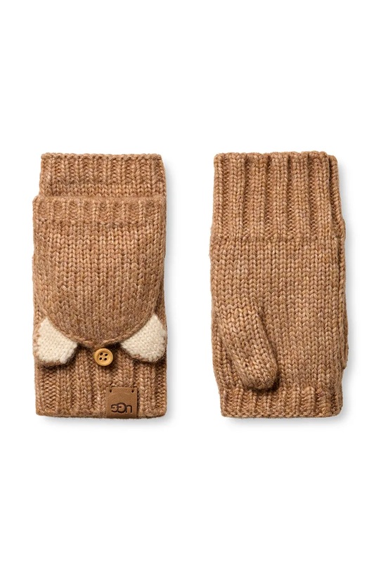 Chłopiec UGG rękawiczki CHUNKY CAT MITTEN 103095 brązowy