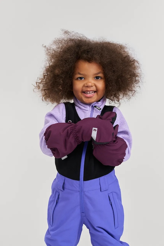 Reima rękawiczki narciarskie dziecięce Moffen sporty zimowe fioletowy 5300107C.9BYA