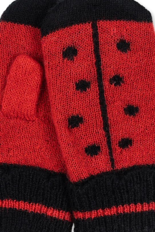 Chłopiec Konges Sløjd rękawice dziecięce LADYBUG MITTENS KS103495.9BYA czerwony