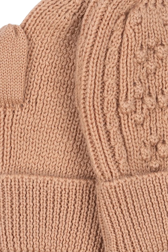 Băieți Konges Sløjd mănuși de lână pentru copii CABBY MITTENS KS103451.9BYA bej