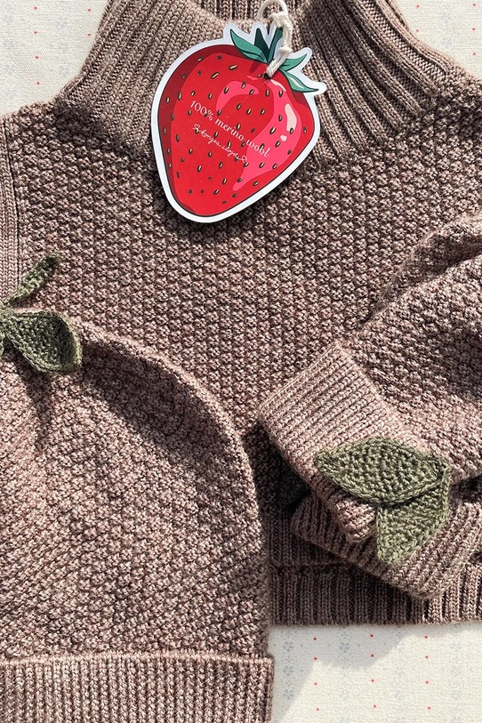 Konges Sløjd rękawiczki wełniane dziecięce FRUITY MITTENS KS103468.9BYA