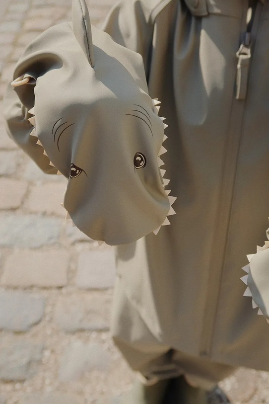Παιδικά γάντια Konges Sløjd PLAINY SHARK MITTENS KS103526.9BYA γκρί