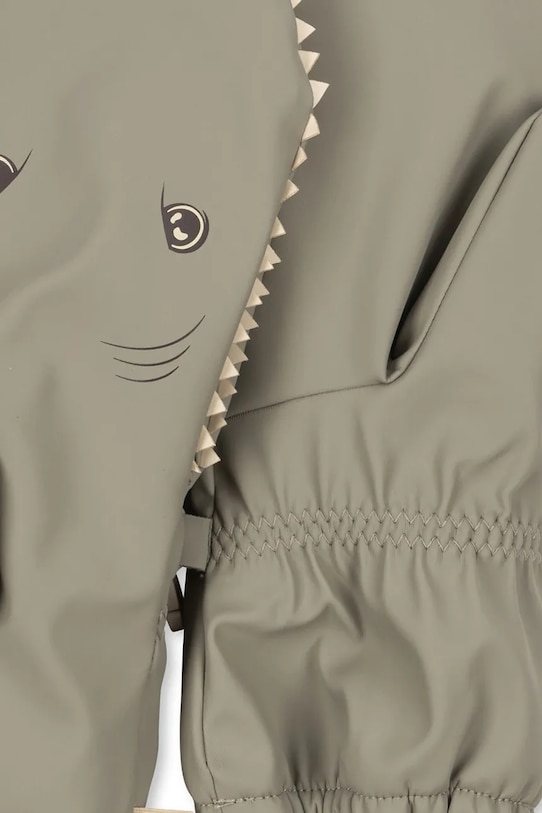 Otroške rokavice Konges Sløjd PLAINY SHARK MITTENS siva KS103526.9BYA