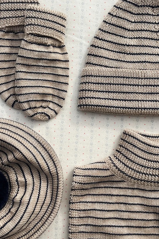 Konges Sløjd rękawiczki wełniane dziecięce LOULI MITTENS beżowy KS103500.9BYA