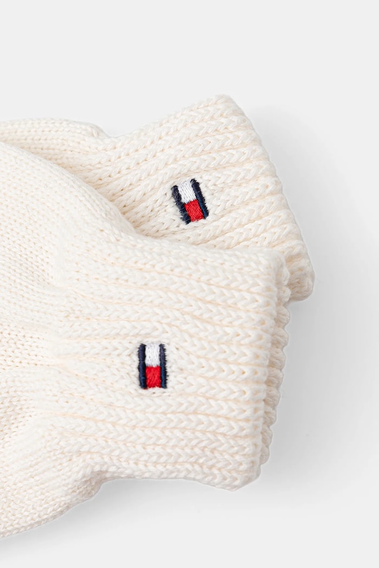 Tommy Hilfiger rękawiczki bawełniane AU0AU01657.9BYA beżowy AW25