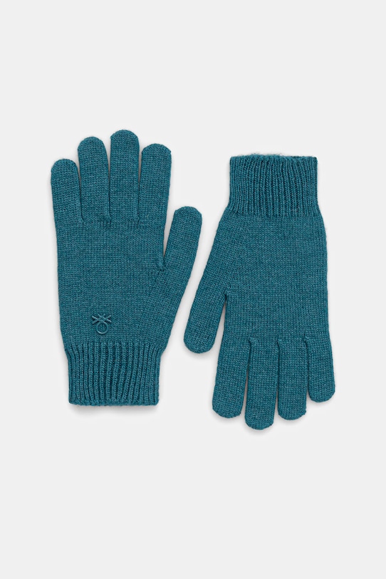 Дитячі рукавички з додаванням вовни United Colors of Benetton Planet friendly бірюзовий 126WCG00M.G.seasonal