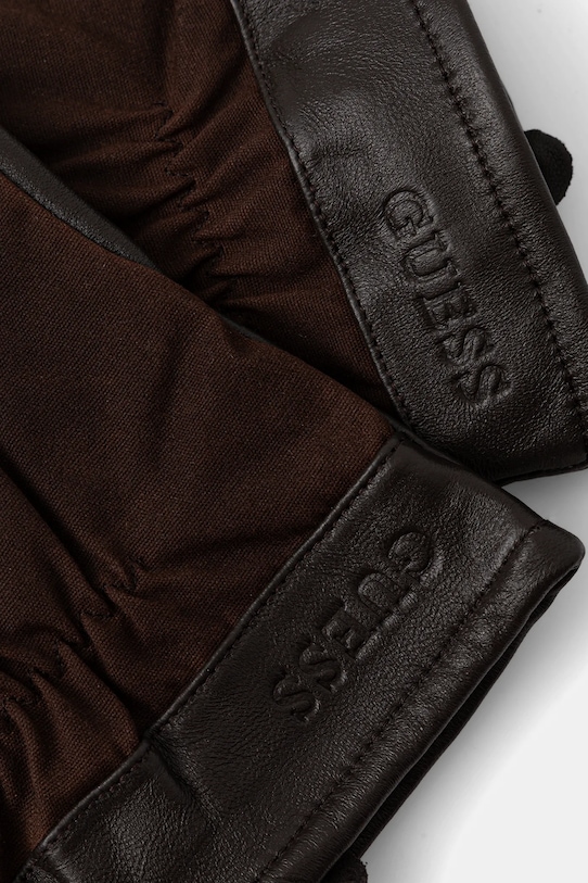 Guess rękawiczki AM9575.POL02 brązowy AW25