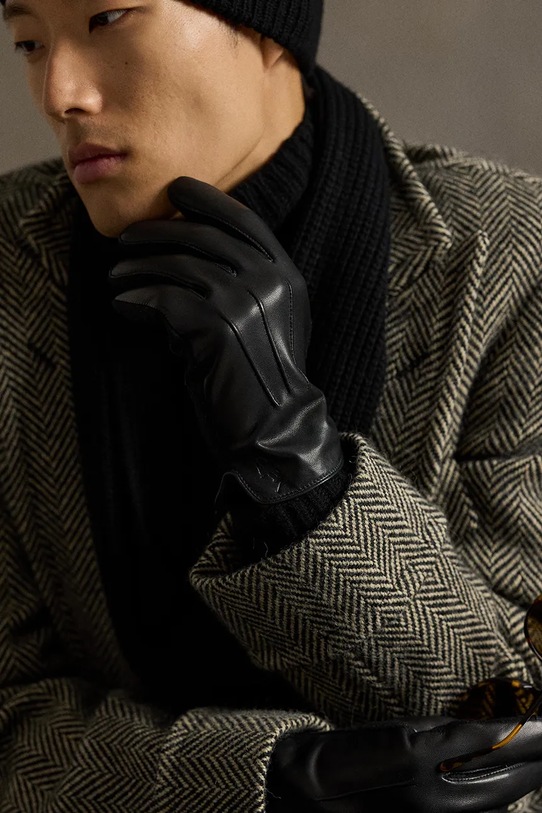 Accesorii Polo Ralph Lauren mănuși de piele 449840359 negru