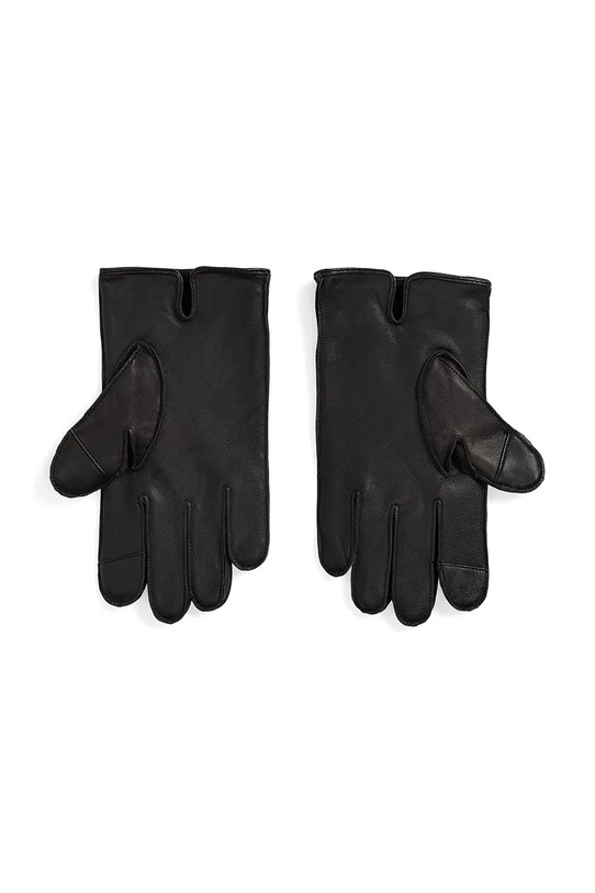 Polo Ralph Lauren rękawiczki skórzane 449901837 czarny AW25