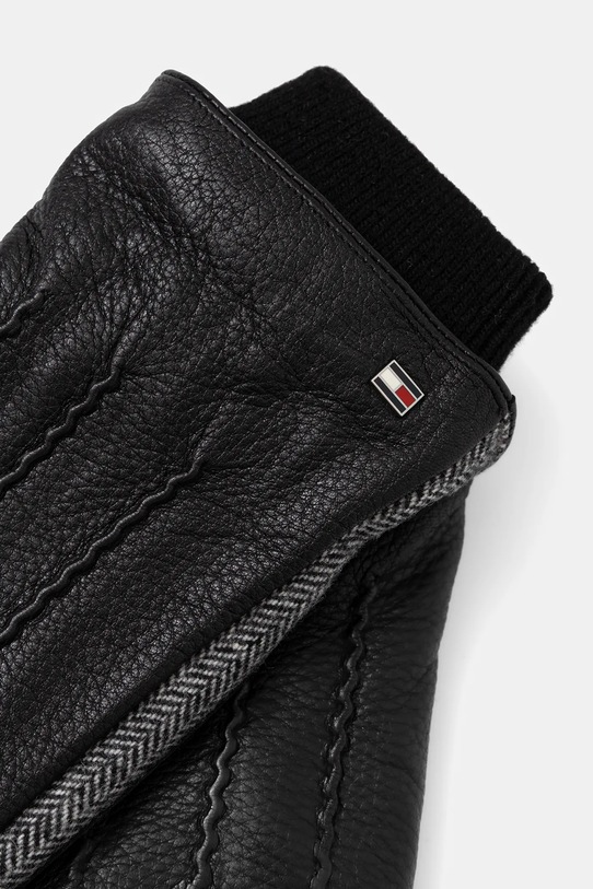 Tommy Hilfiger rękawiczki z dodatkiem wełny AM0AM13602 czarny AW25