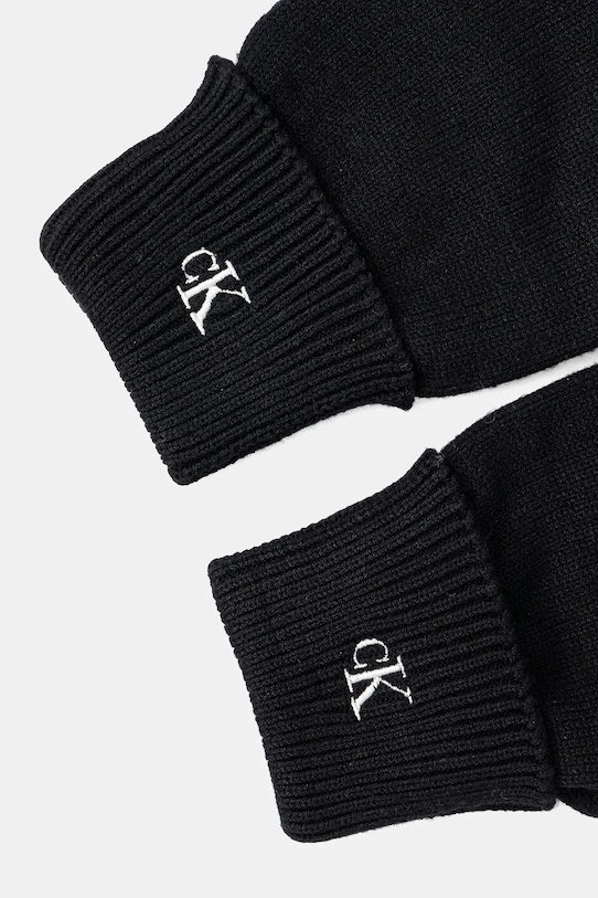 Calvin Klein rękawiczki LV14D8019G czarny AW25