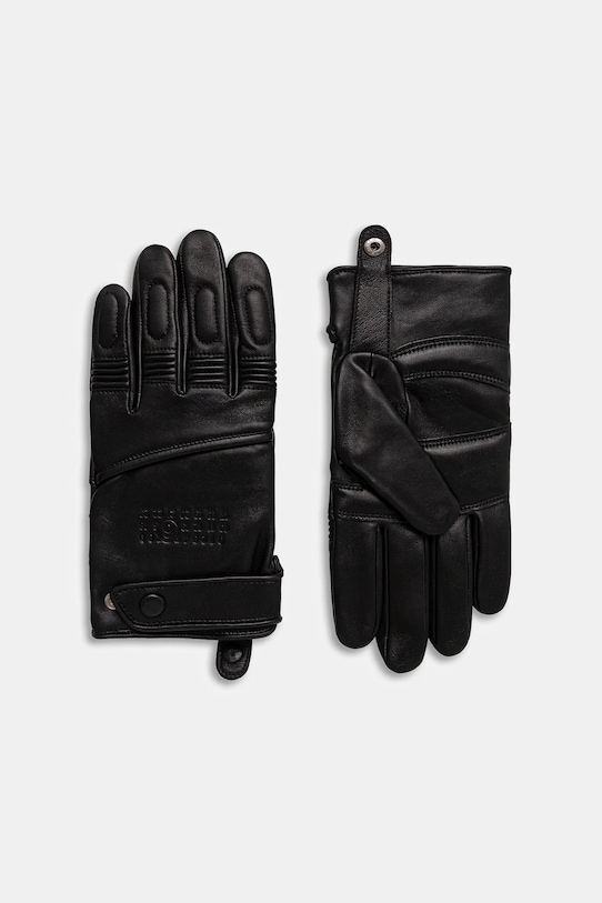 Δερμάτινα γάντια MM6 Maison Margiela x Agnelle απλό μαύρο SH2TS0003.M07014.900