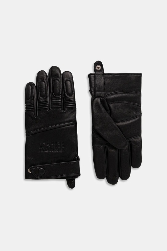 MM6 Maison Margiela rękawiczki skórzane x Agnelle SH2TS0004.M07014.900 czarny AW25
