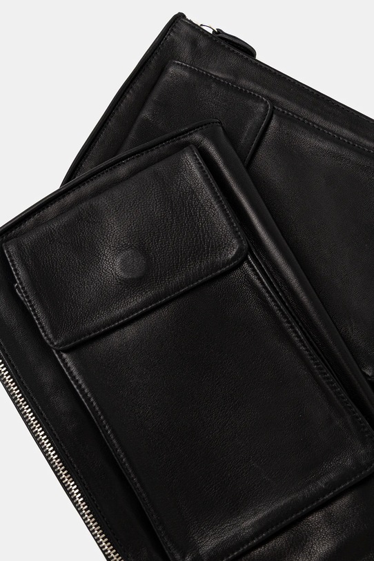 Akcesoria MM6 Maison Margiela rękawiczki skórzane x Agnelle SH2TS0004.M07014.900 czarny