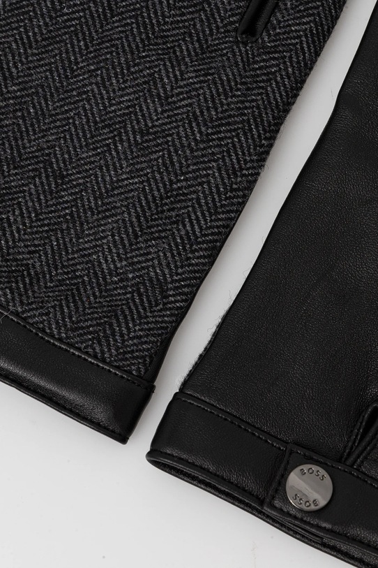 Γάντια με προσθήκη μαλλιού BOSS 50548843 μαύρο AW25