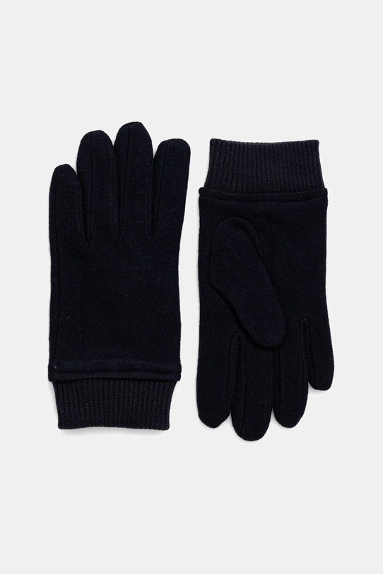 BOSS mănuși cu lână cu adaos de lână bleumarin 50551611