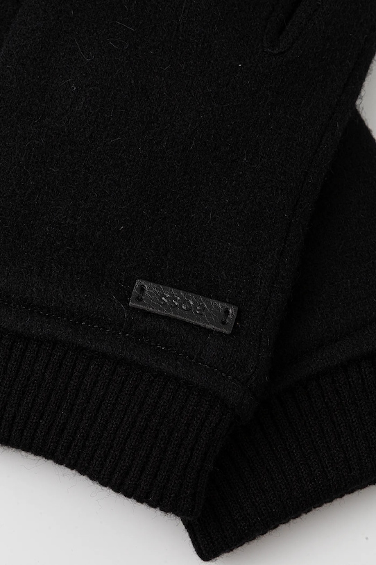 BOSS rękawiczki z dodatkiem wełny 50551611 czarny NC25