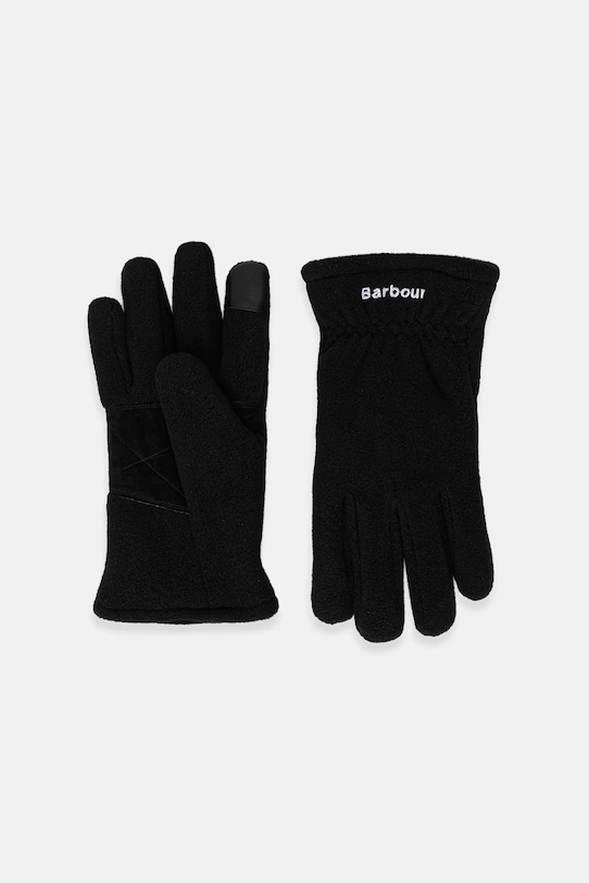 Barbour rękawiczki Coalford Fleece polar czarny MGL0108