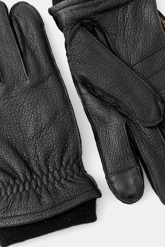 Barbour rękawiczki skórzane MGL0145 czarny AW25