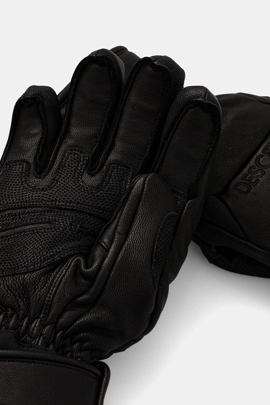 Descente rękawice narciarskie skórzane LEATHER GLOVE DW5FGV01MU czarny AW25