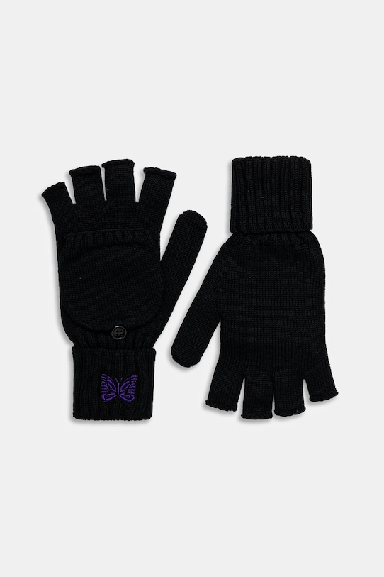 Вовняні рукавички Needles Convertible Glove вовна чорний RW062