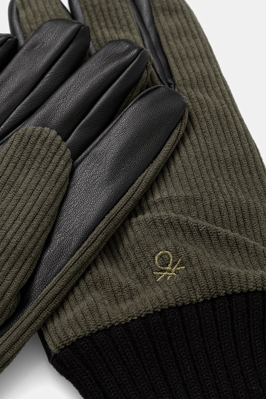 Rokavice United Colors of Benetton 60N6UG005 zelena AW25