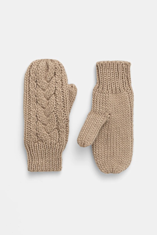 Eisbar rękawiczki z dodatkiem wełny Afra Mittens z dodatkiem wełny beżowy E80135