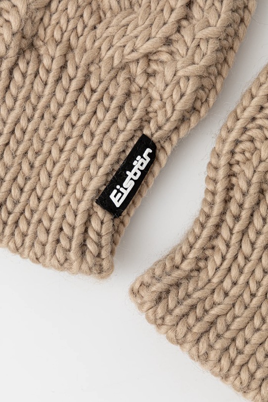 Eisbar rękawiczki z dodatkiem wełny Afra Mittens E80135 beżowy AW25