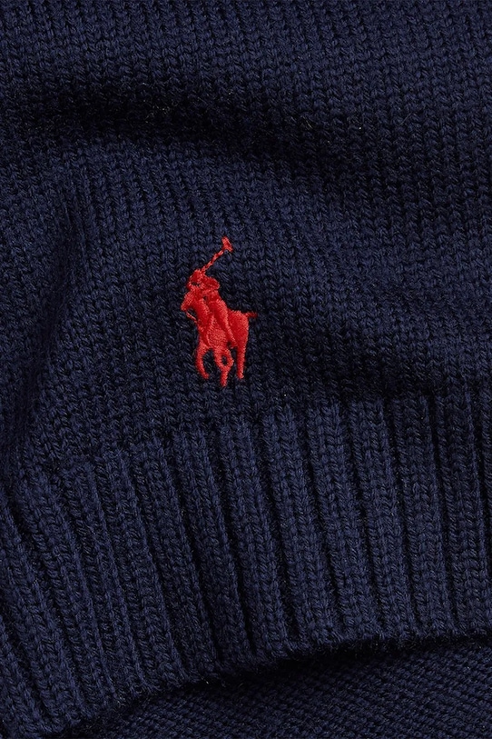 Polo Ralph Lauren szalik wełniany 323953205001 granatowy AW25