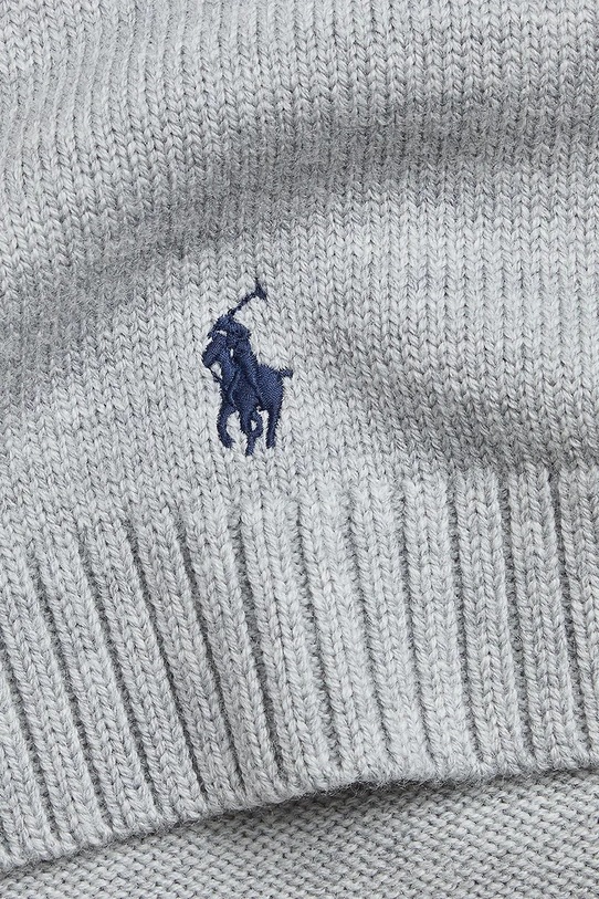 Μάλλινο κασκόλ Polo Ralph Lauren 323953205002 γκρί AW25