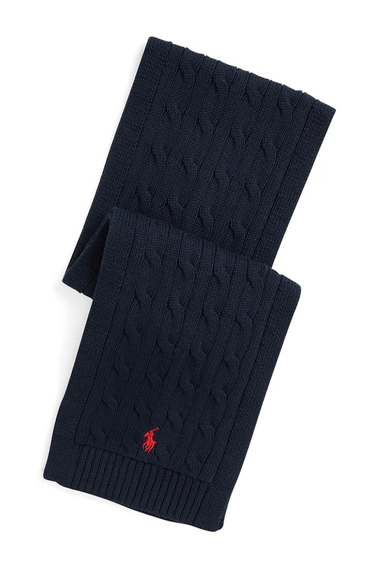 Otroški bombažni šal Polo Ralph Lauren Srednje debeline mornarsko modra 323953206001