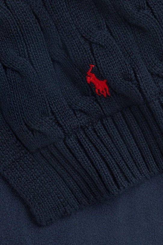 Otroški bombažni šal Polo Ralph Lauren 323953206001 mornarsko modra AW25