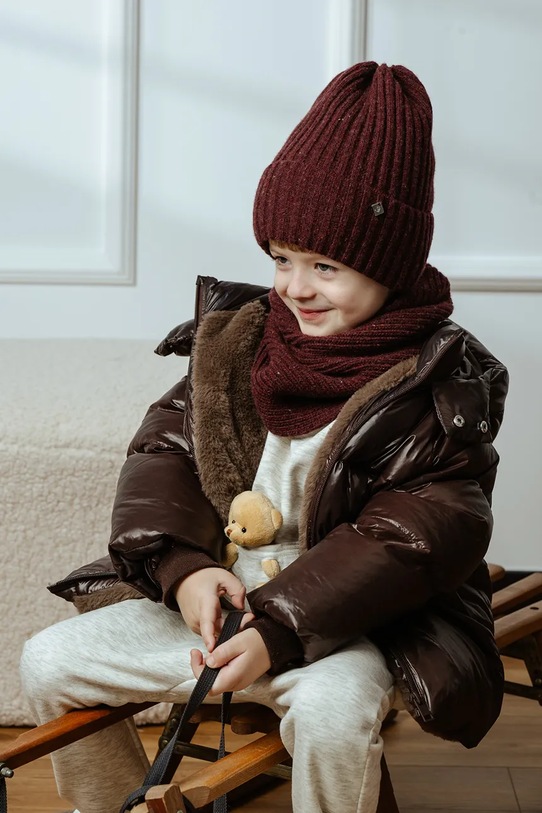 Jamiks komin z wełną dziecięcy THEO THEO.Komin.JZI232.B