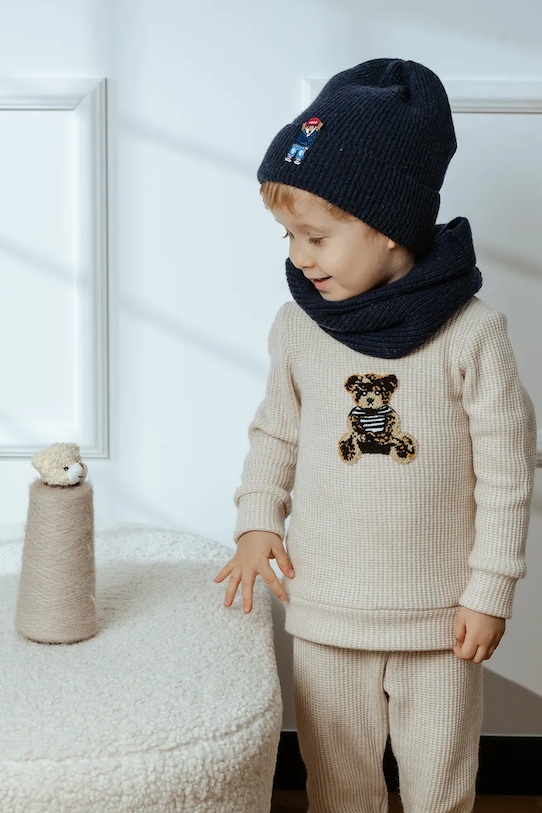 Хлопчик Дитячий снуд із вовною Jamiks THEO THEO.Komin.JZI232.B блакитний