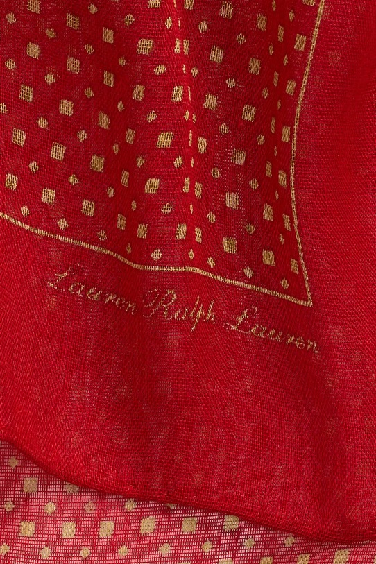 Akcesoria Lauren Ralph Lauren chusta 454980715 czerwony