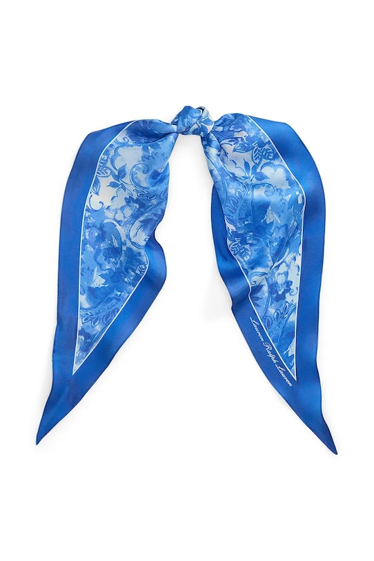 Lauren Ralph Lauren chusta jedwab niebieski 454980726