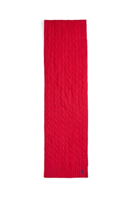 Polo Ralph Lauren szalik wełniany 455956296 czerwony AW25
