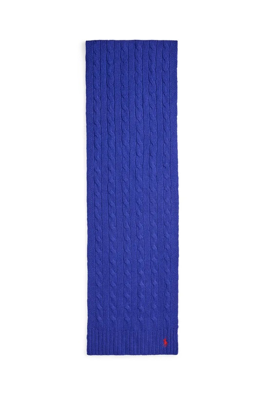 Μάλλινο κασκόλ Polo Ralph Lauren 455956296 σκούρο μπλε AW25
