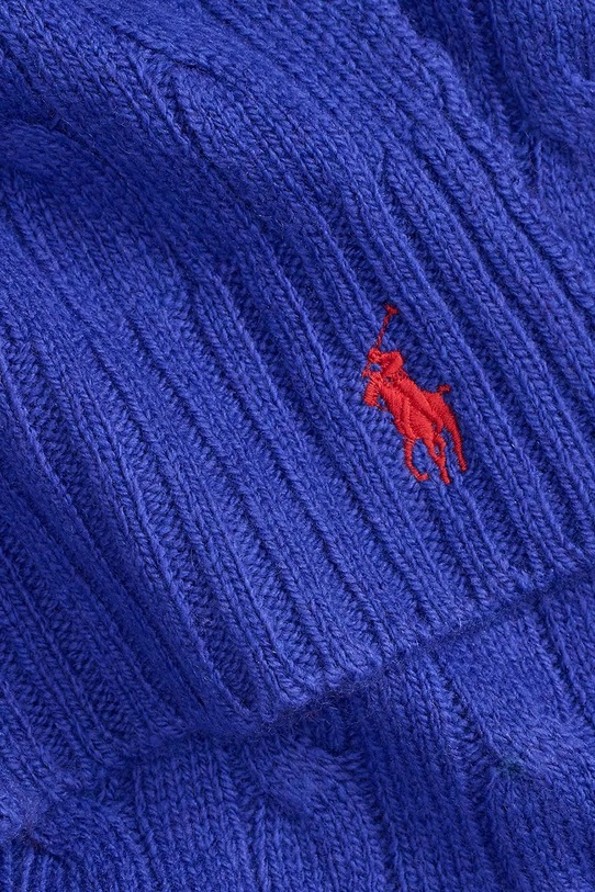 Akcesoria Polo Ralph Lauren szalik wełniany 455956296 granatowy
