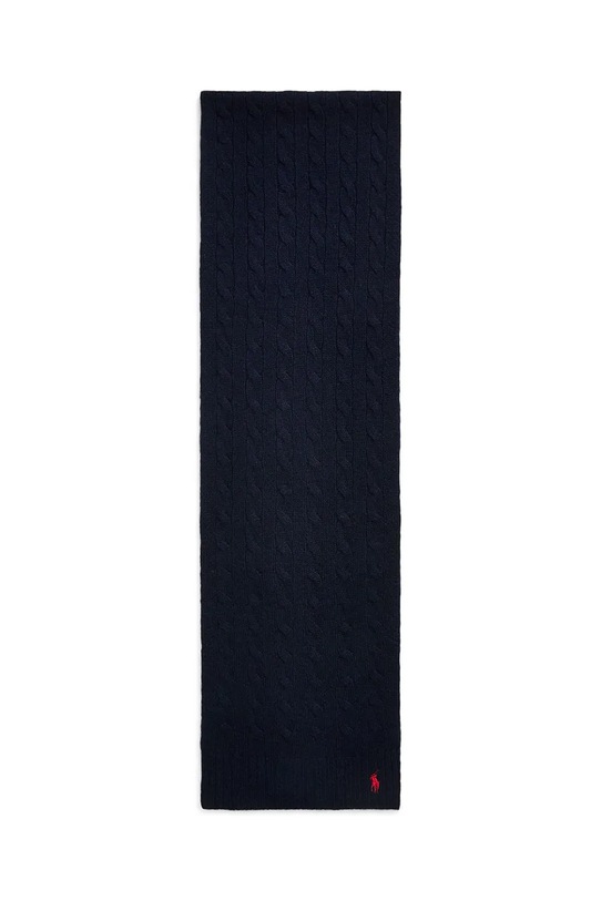 Μάλλινο κασκόλ Polo Ralph Lauren 455956296 σκούρο μπλε AW25