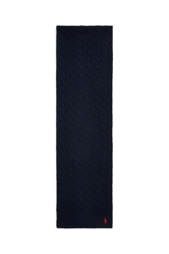 Polo Ralph Lauren szalik wełniany 455956296 granatowy AW25