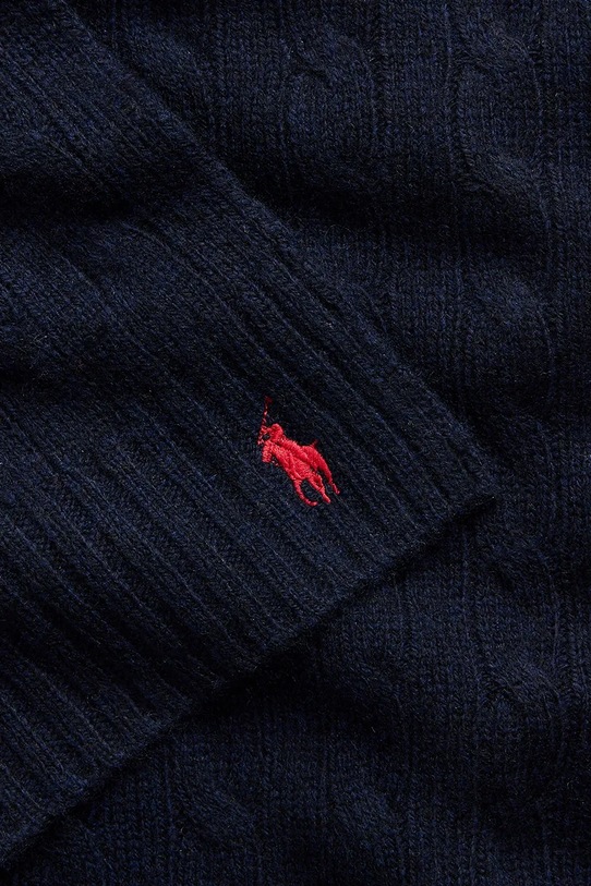 Akcesoria Polo Ralph Lauren szalik wełniany 455956296 granatowy