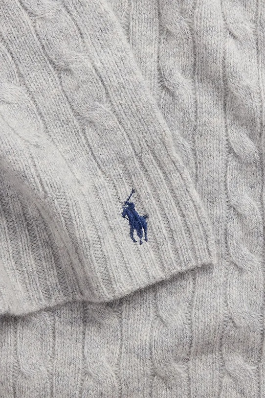 Akcesoria Polo Ralph Lauren szalik wełniany 455956296 szary