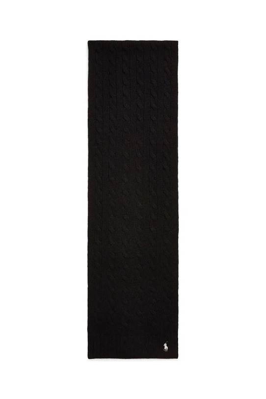 Polo Ralph Lauren szalik wełniany 455956296 czarny AW25
