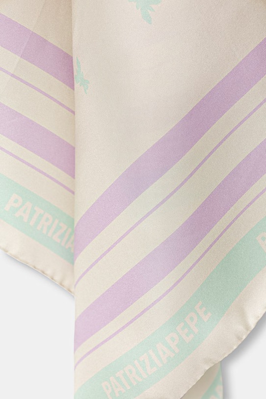 Akcesoria Patrizia Pepe apaszka jedwabna 8F0081.A4X1 beżowy