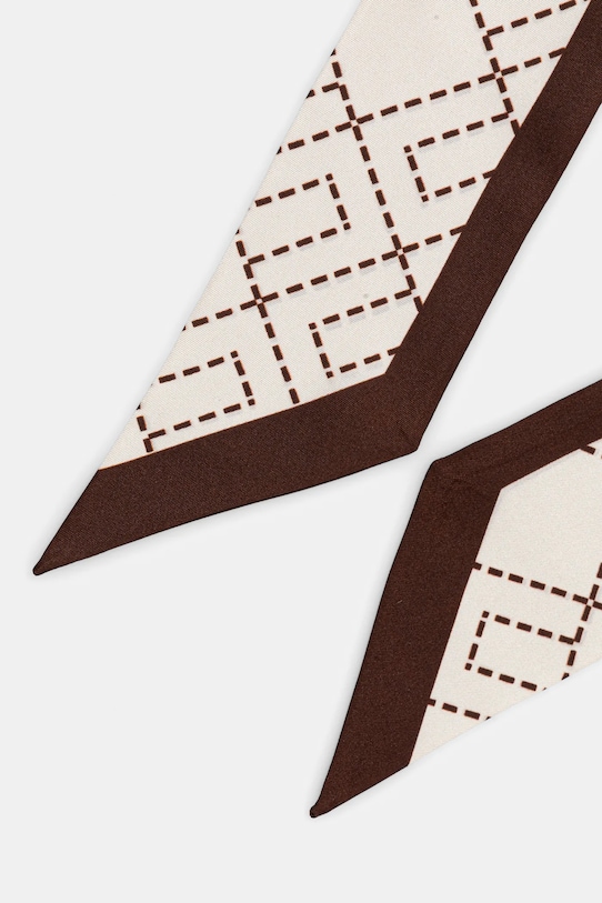 Elisabetta Franchi foulard in seta FO10F56E2 marrone AW25