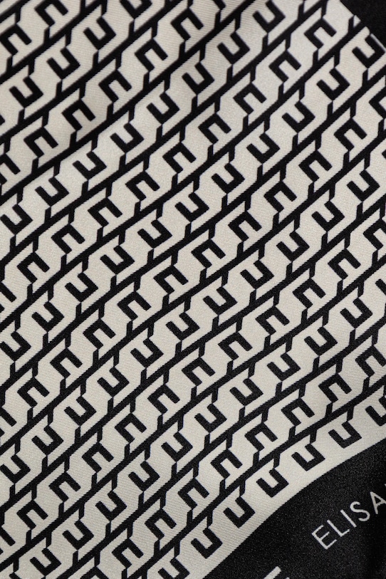 Hodvábna šatka Elisabetta Franchi FO15F56E2 čierna AW25