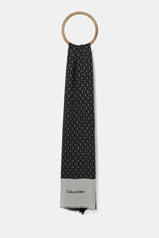 Calvin Klein sál mintás fekete LV04F8053G